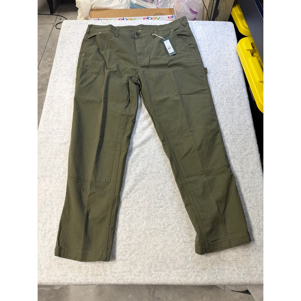 Alpine Design Mens‎ Herringbone Utility Pant Vintage Olive 42x32 ADM15951HB NEW